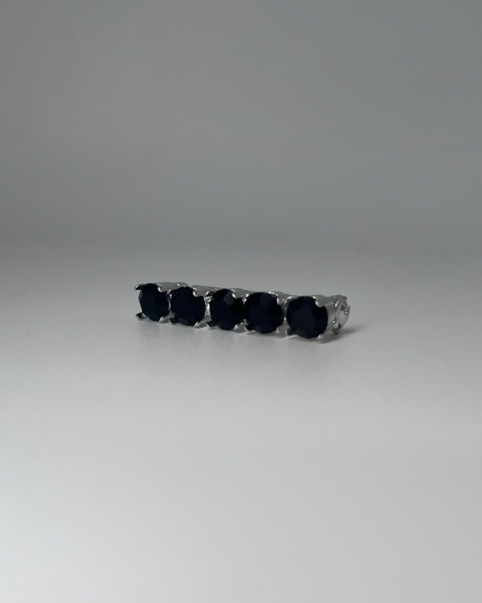 Jet Black Crystal Stock Pin, from The Urbany. Elevate your horse's style with sparkling crystals and comfort.