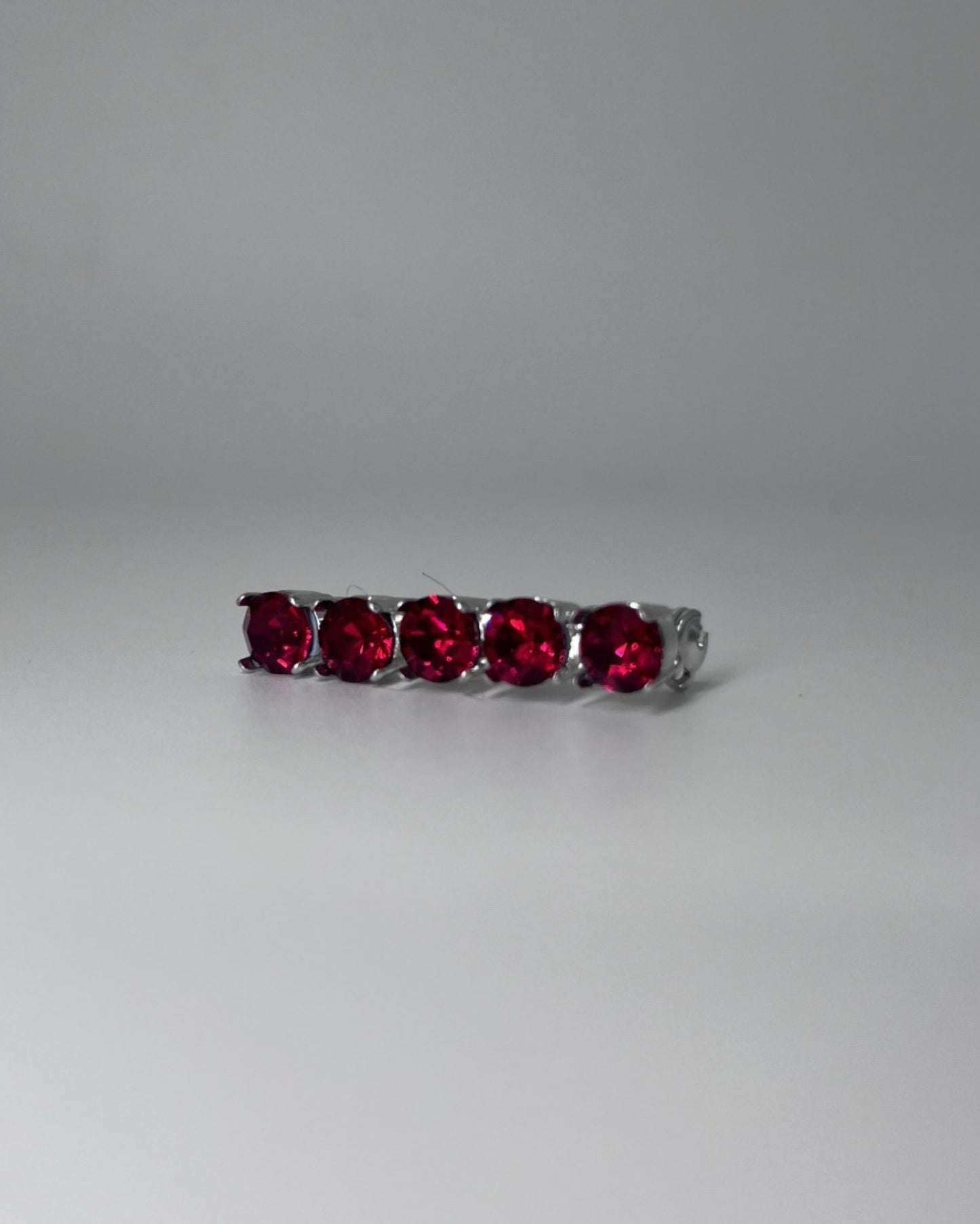 Ruby Crystal Stock Pin, from The Urbany. Elevate your horse's style with sparkling crystals and comfort.