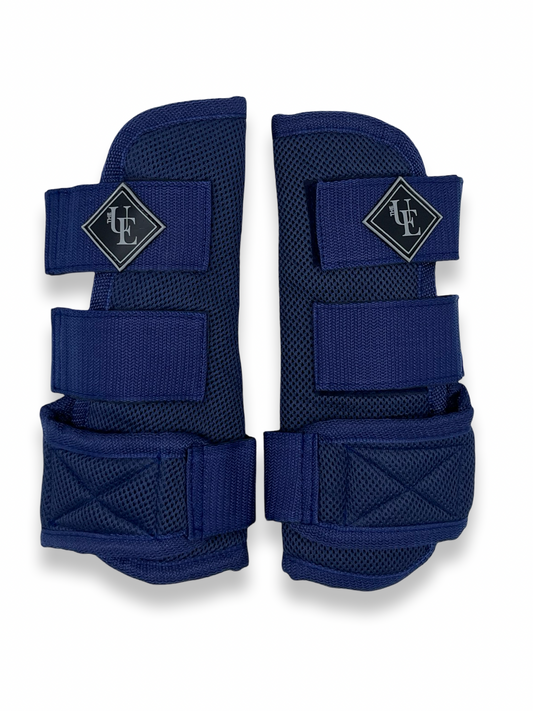 Navy Blue Mesh Airflow Wrap Boots