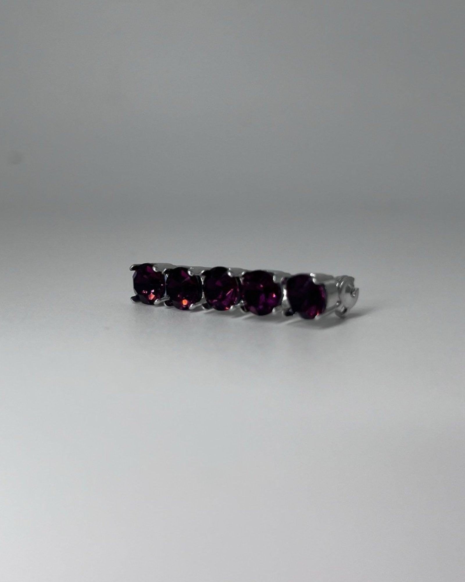 Plum Crystal Stock Pin, from The Urbany. Elevate your horse's style with sparkling crystals and comfort.