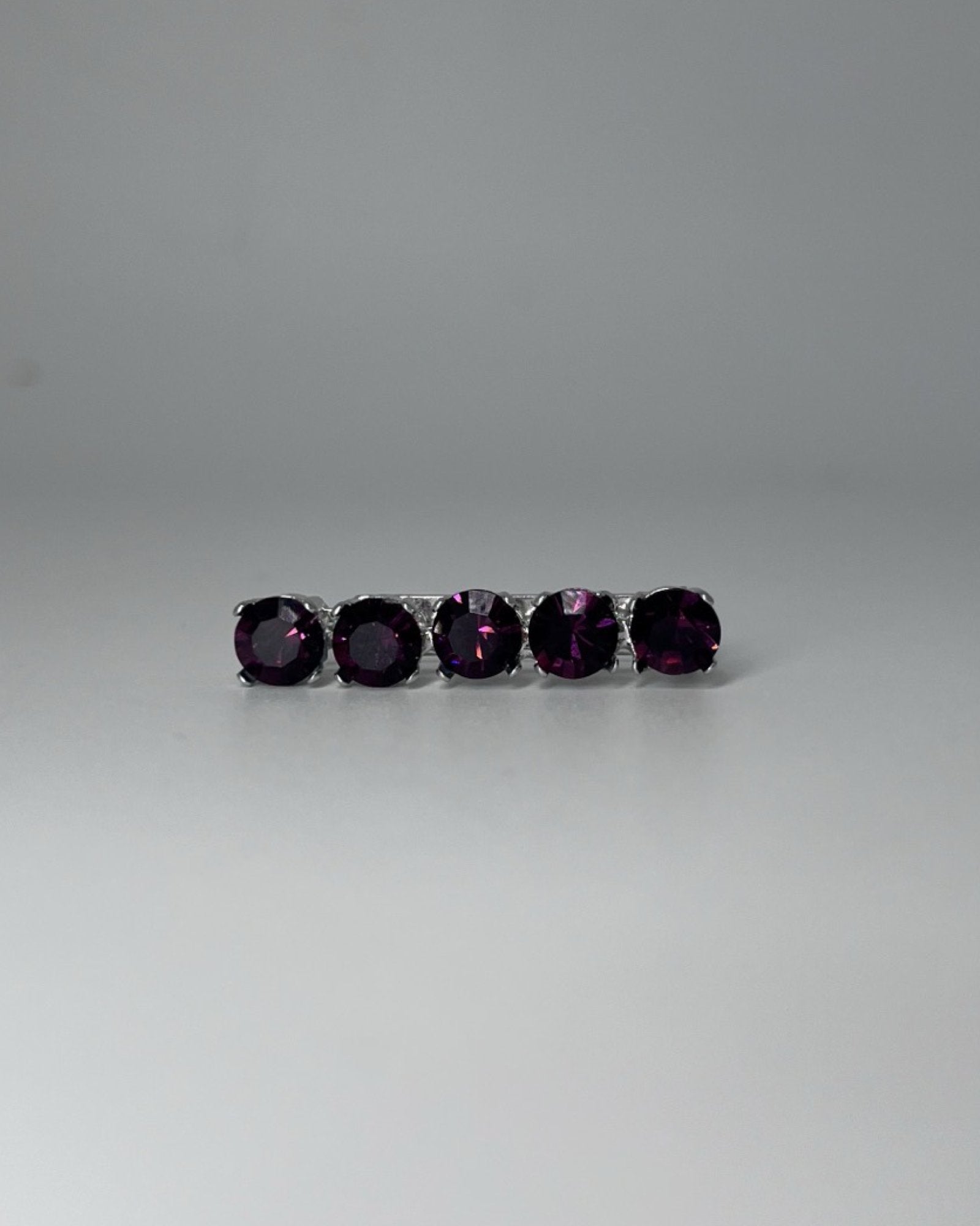 Plum Crystal Stock Pin, from The Urbany. Elevate your horse's style with sparkling crystals and comfort.