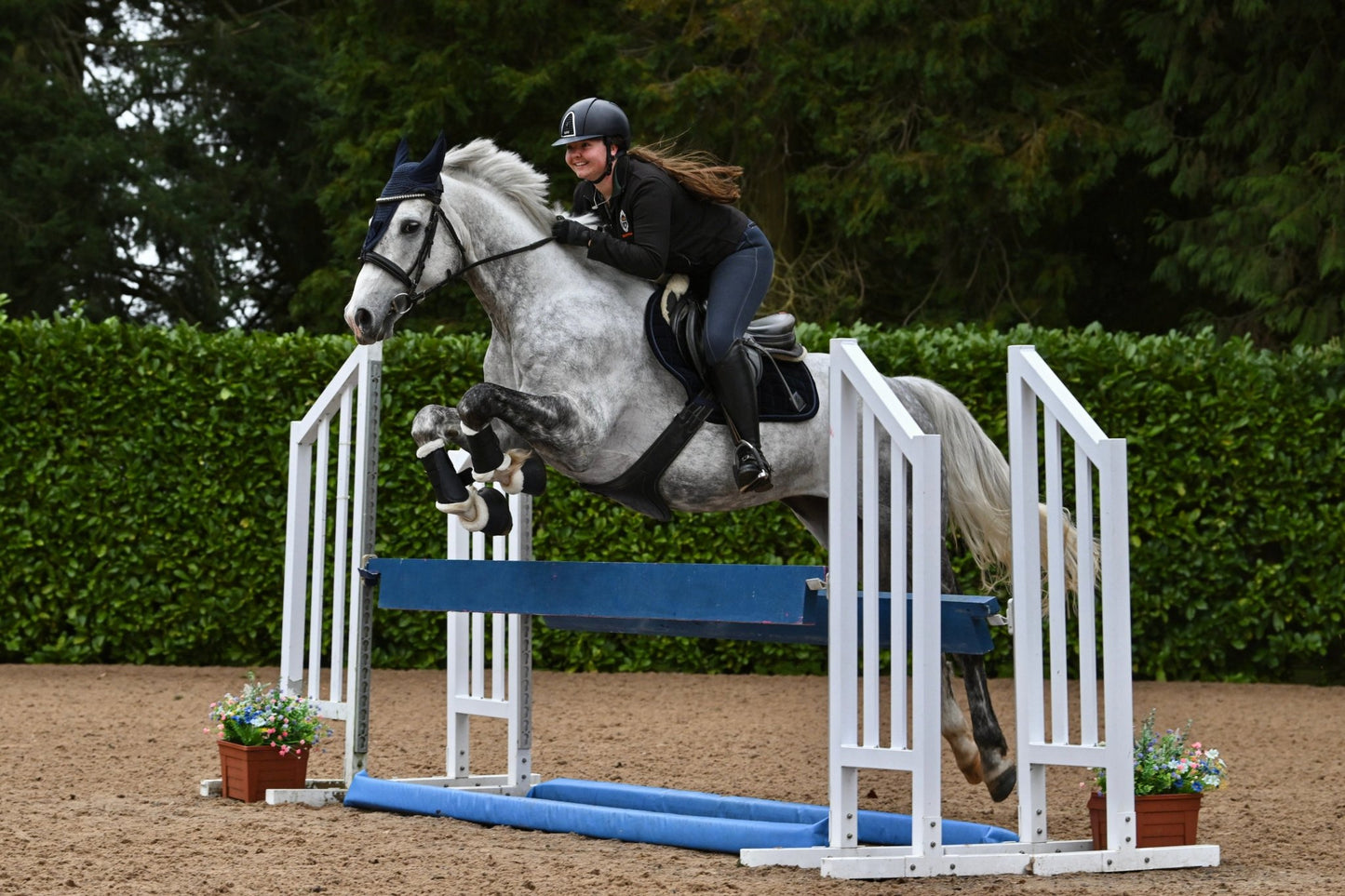 Black Velvet GP Saddle Pad, from The Urbany. Elevate your horse's style with sparkling crystals and comfort.