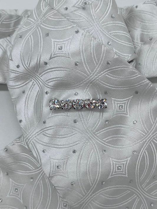 Clear Crystal Stock Pin, from The Urbany. Elevate your horse's style with sparkling crystals and comfort.