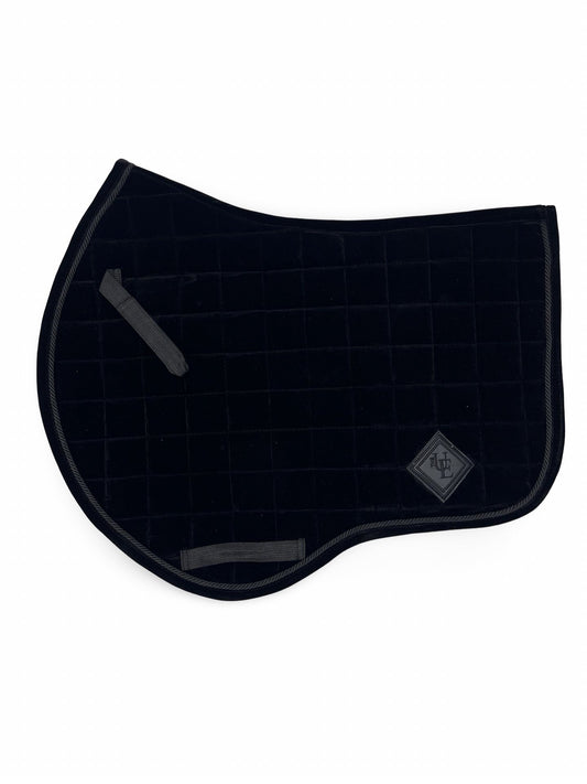 Black Velvet GP Saddle Pad, from The Urbany. Elevate your horse's style with sparkling crystals and comfort.