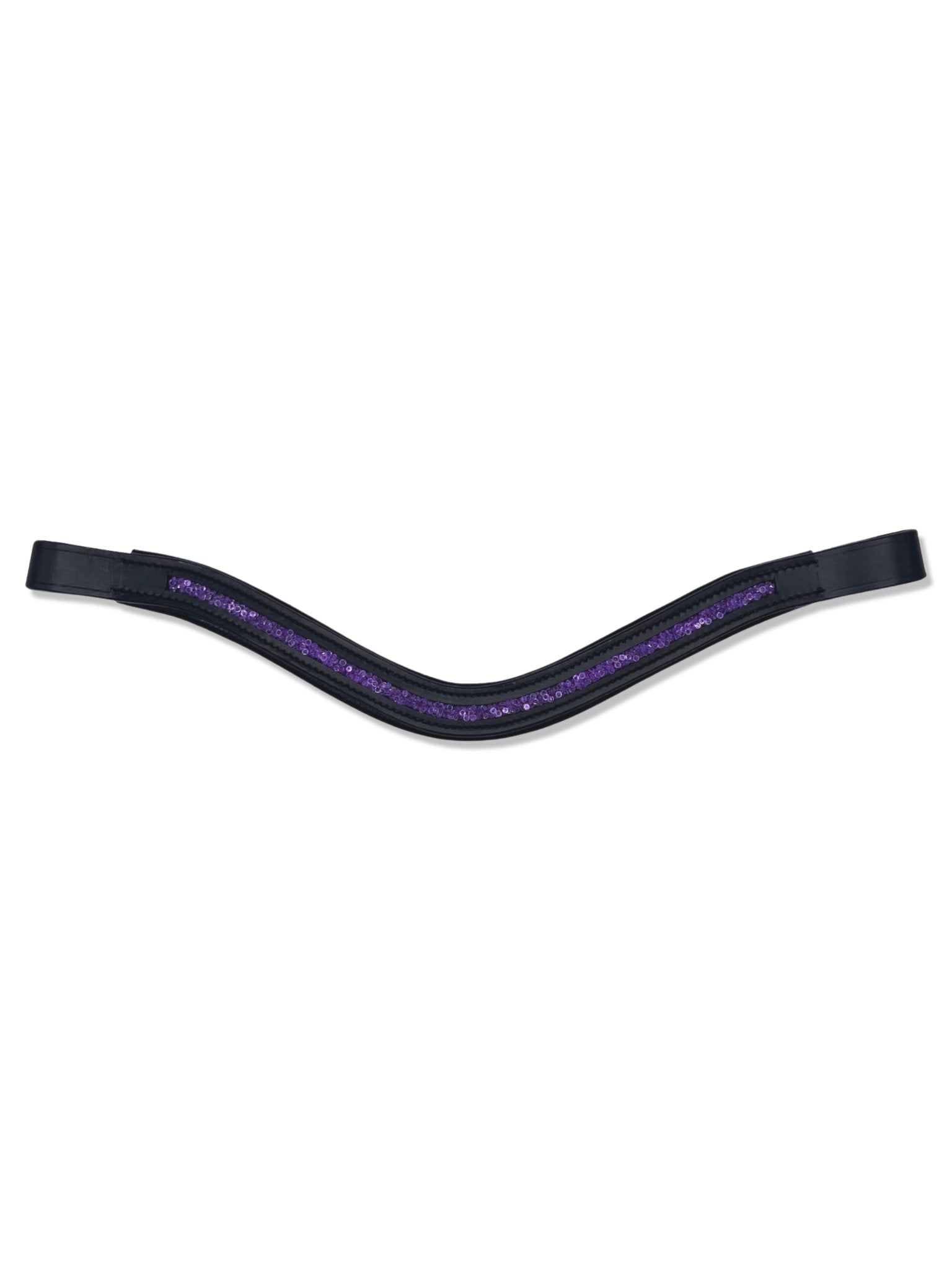 Bubble Lilac Crystal Padded Browband, from The Urbany. Elevate your horse's style with sparkling crystals and comfort.