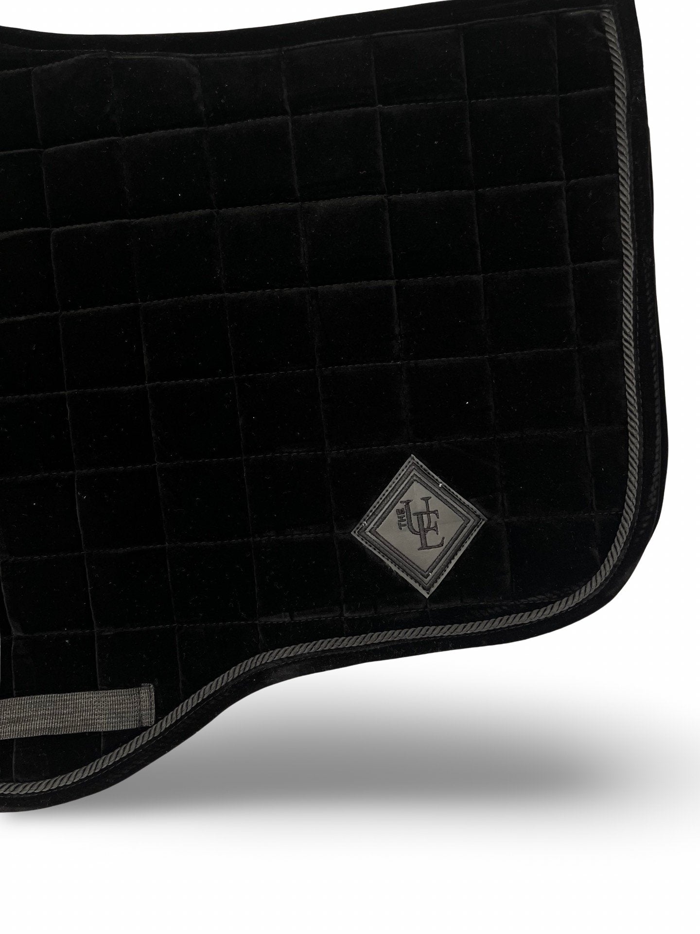 Black Velvet GP Saddle Pad, from The Urbany. Elevate your horse's style with sparkling crystals and comfort.