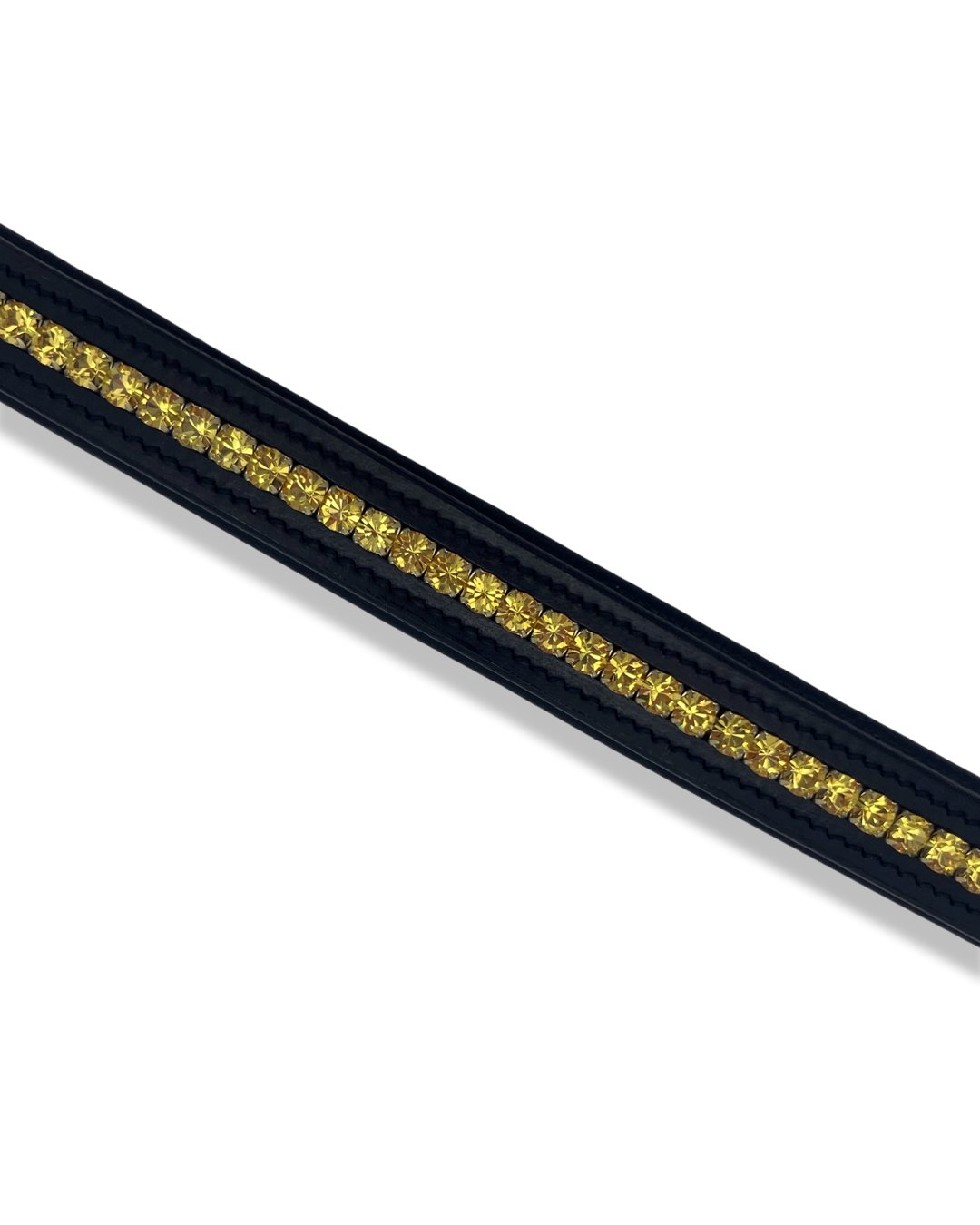 Sunflower Crystal Padded Browband, from The Urbany. Elevate your horse's style with sparkling crystals and comfort.