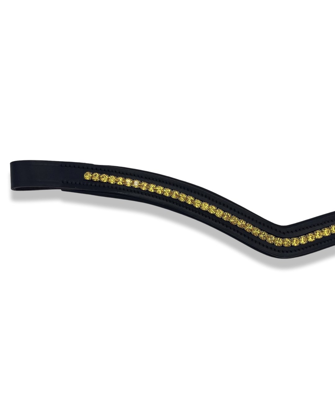 Sunflower Crystal Padded Browband, from The Urbany. Elevate your horse's style with sparkling crystals and comfort.