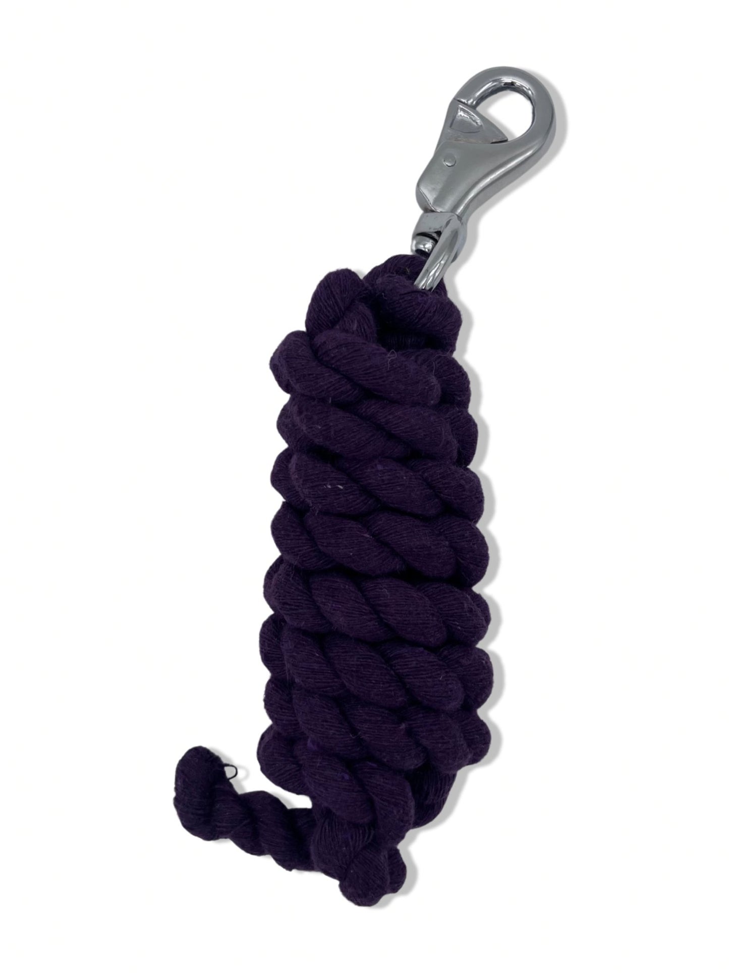 Plum Cotton Leadrope, from The Urbany. Elevate your horse's style with sparkling crystals and comfort.